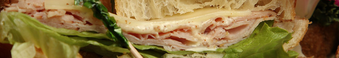 Eating Deli Sandwich at Polka Deli restaurant in Philadelphia, PA.